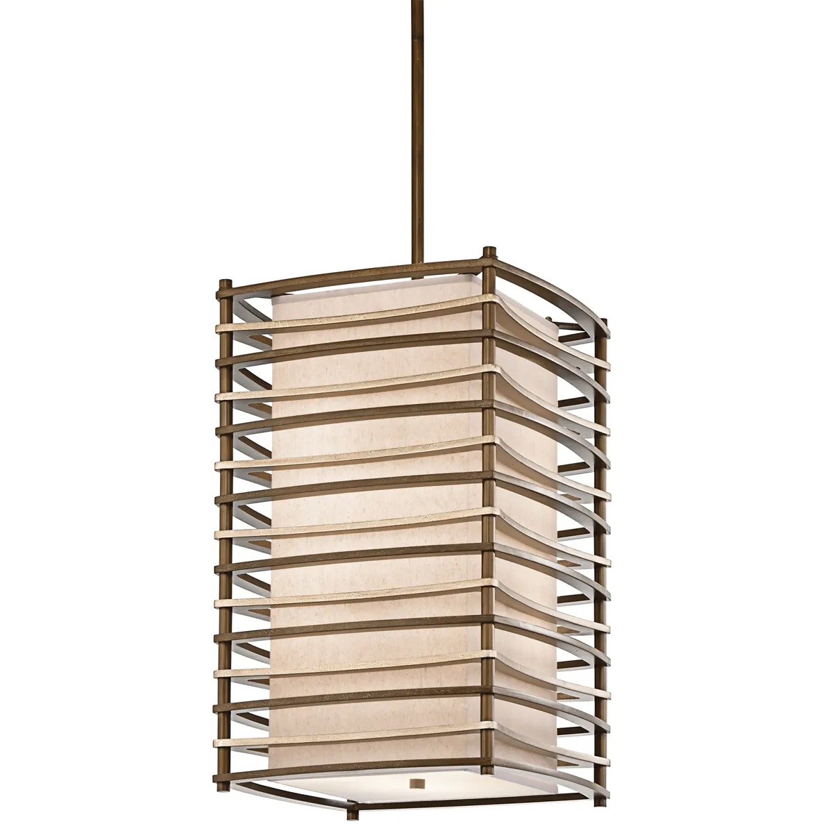 KICHLER Suspension Moxie, bronze, 4 ampoules
