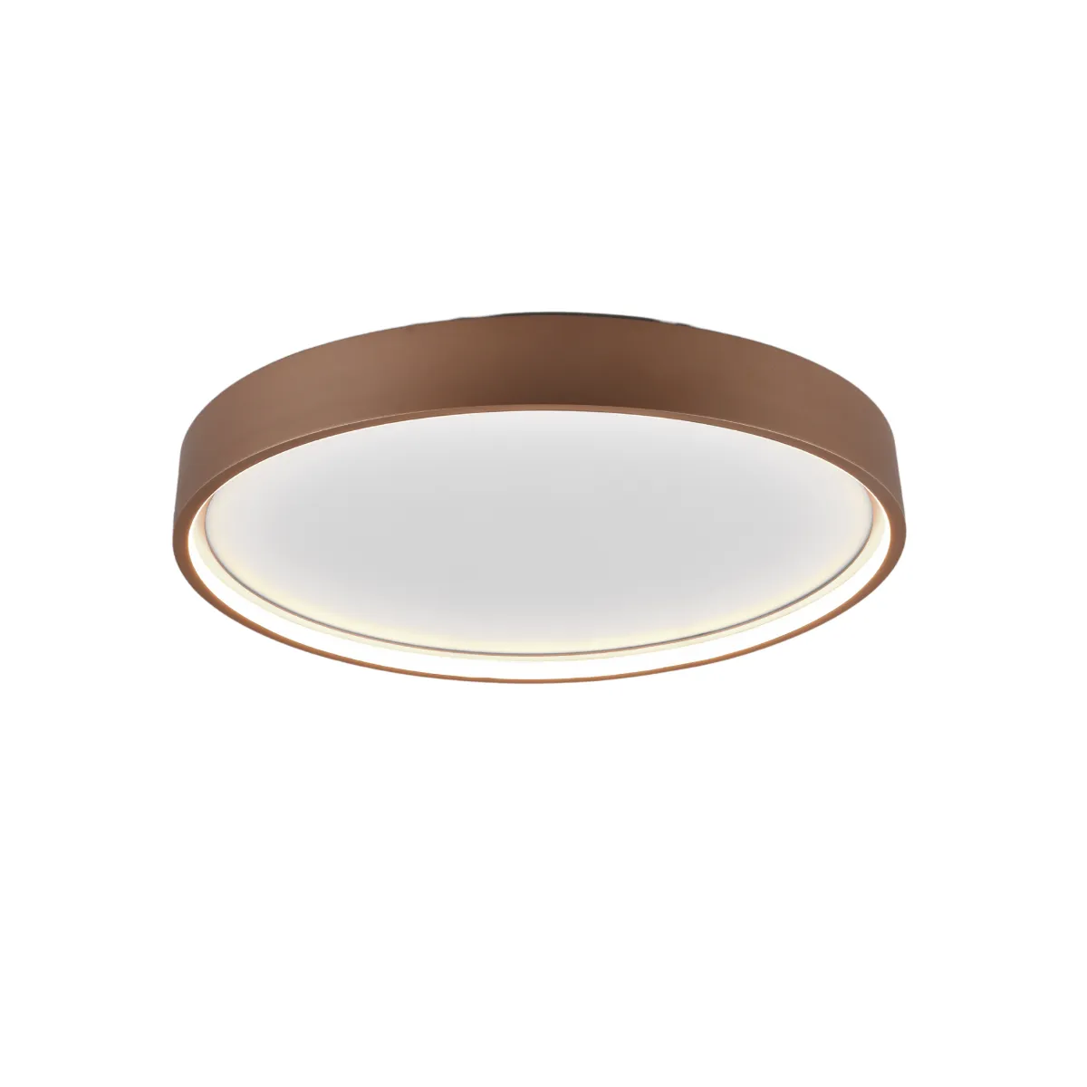 Trio Blanc Plafonnier Led Doha - Brun