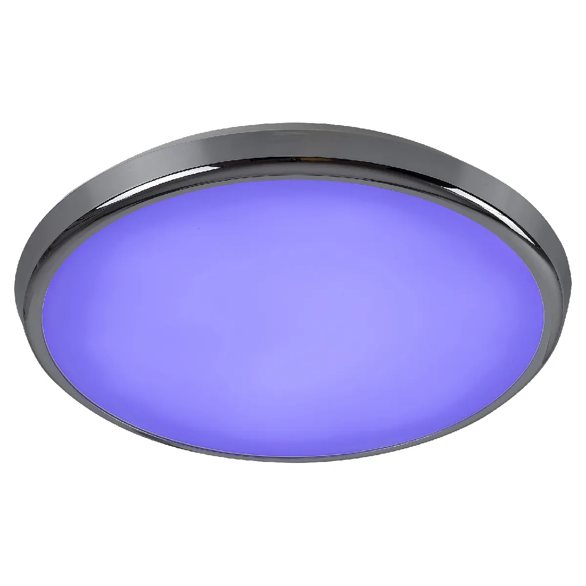 Rabalux Plafonnier Led Rgb 18W ?30Cm Ip44 Chromé Télé