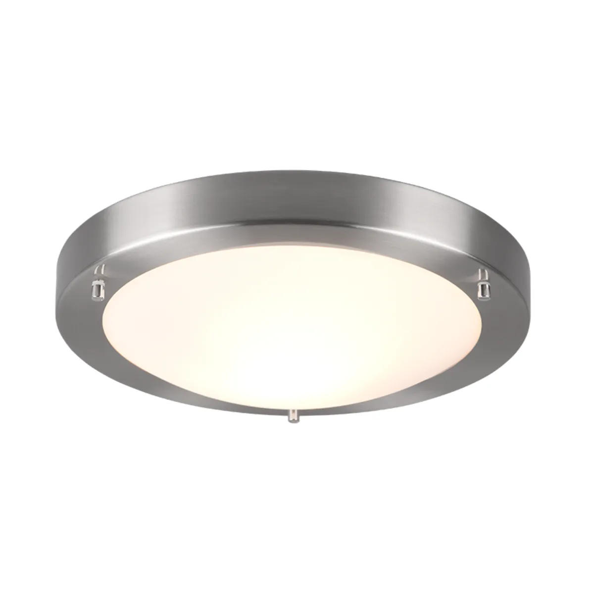 Trio Argent Plafonnier Rond Condus
