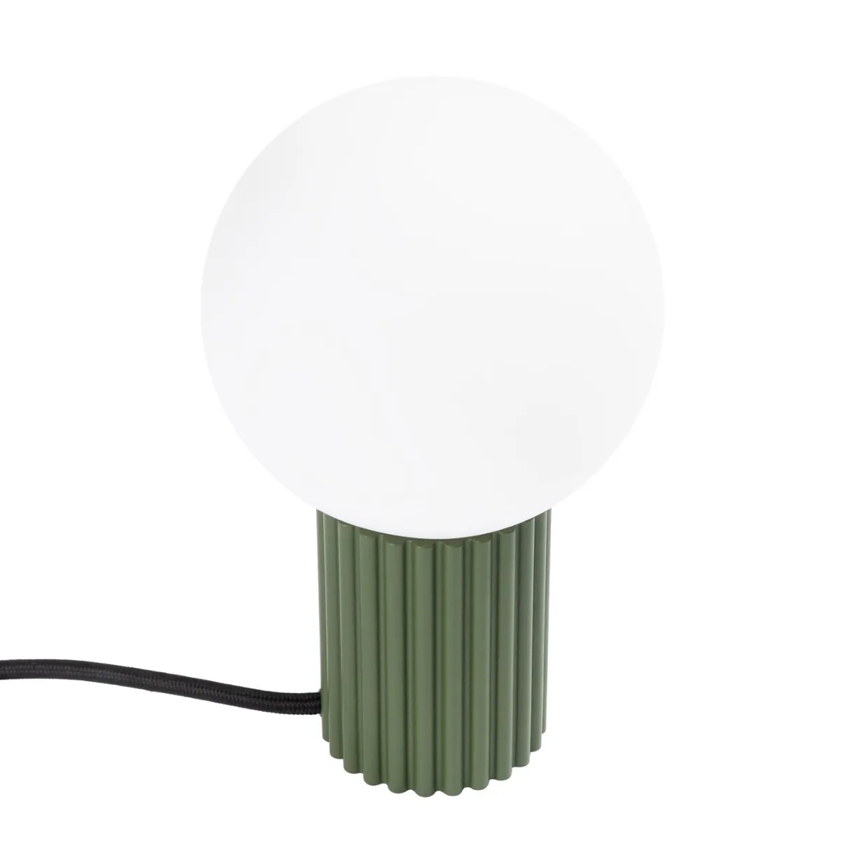 Sollux Vert Lampe À Poser En Aluminium Et Verre Olive 12X19cm Halo - Image 3