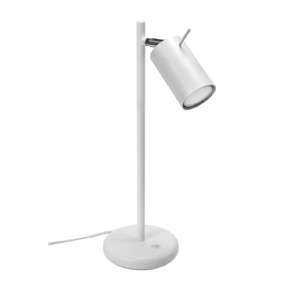 Sollux Blanche Lampe De Table En Acier Ring - Image 3
