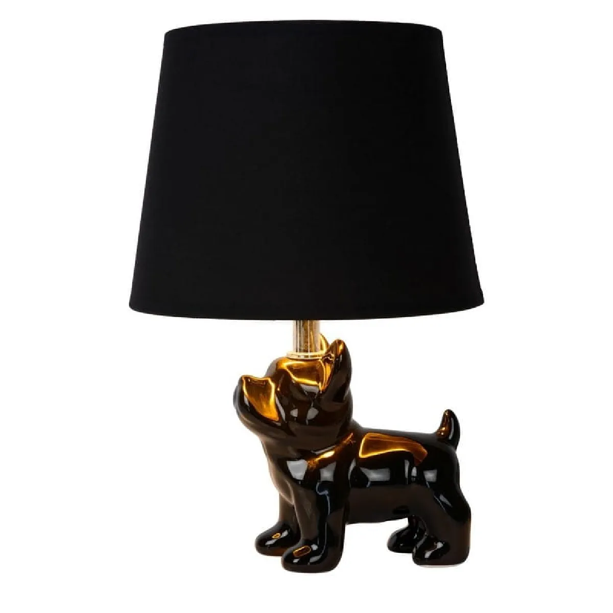 Lucide Lampe de table bouledogue - Noir