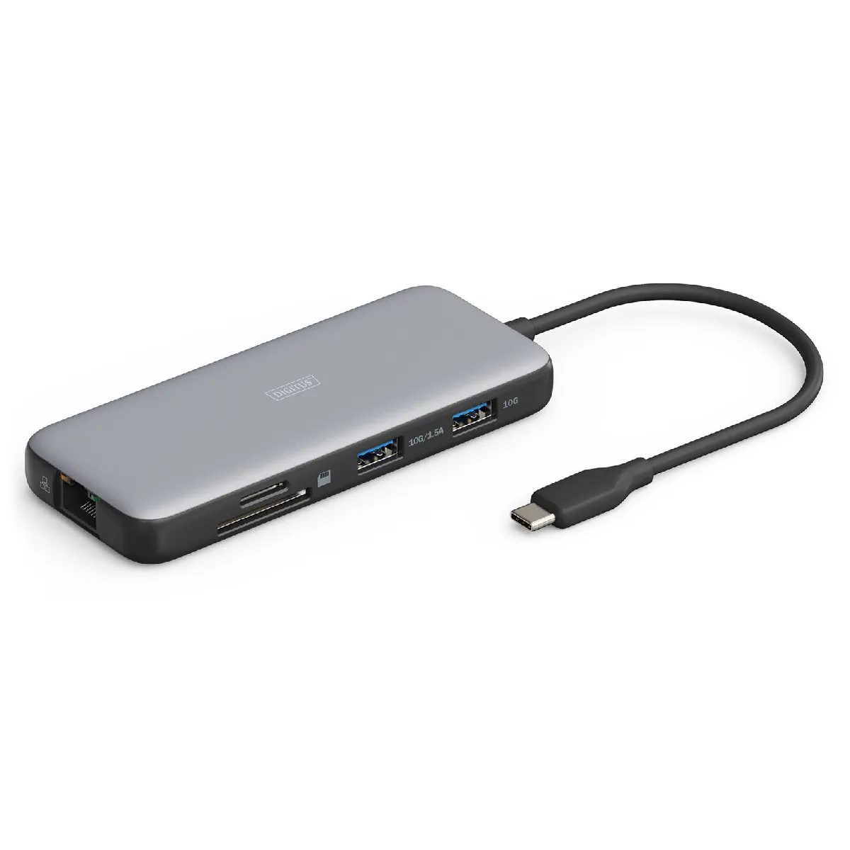 Digitus Station Daccueil Usb-C® Da-70915 Avec Fonction De Chargement, Lecteur De Cartes Intégré, Alimentation Usb-C® - Image 2