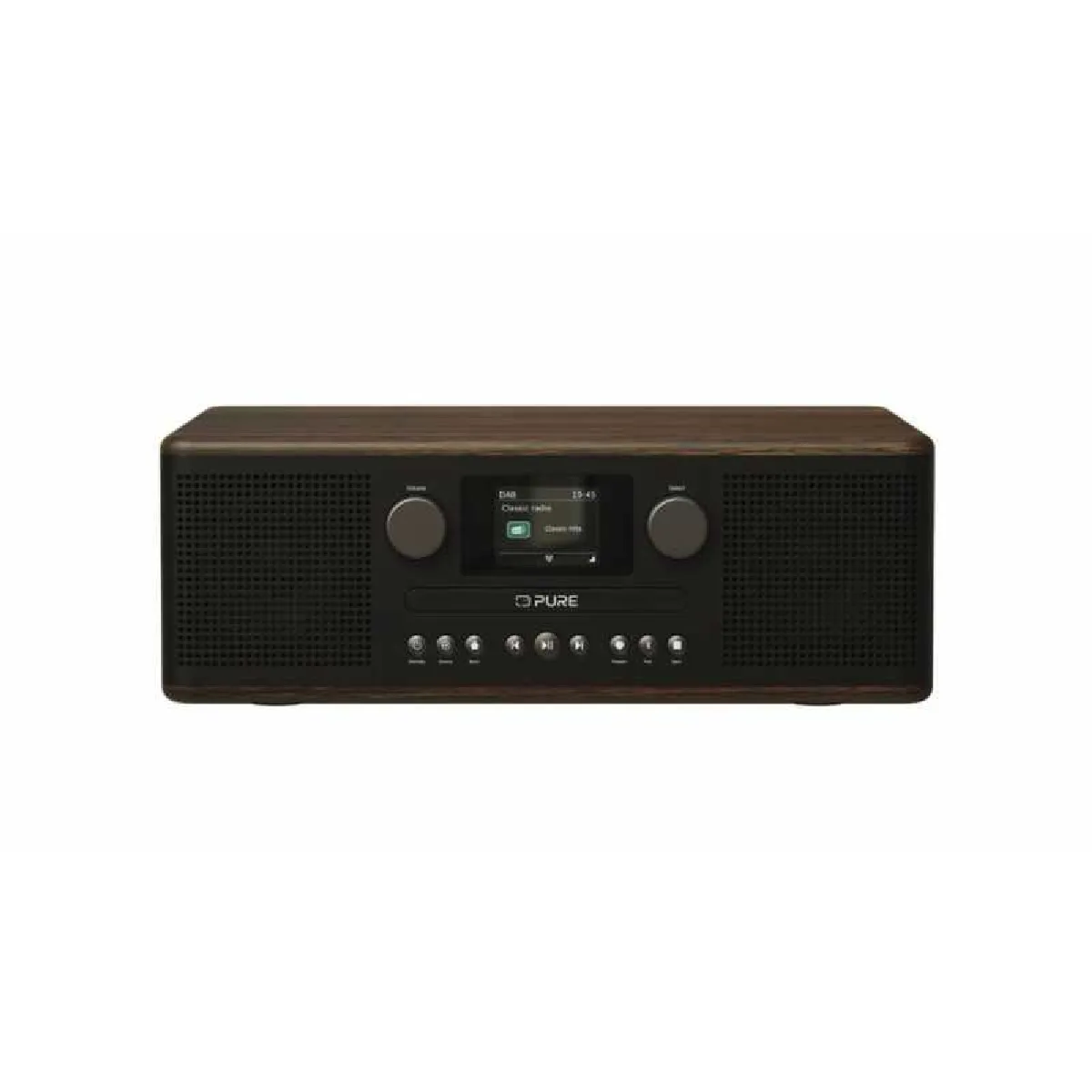 Pure Noir Chaine Hifi Lecteur Cd Stereo Bluetooth Radio Classic C-D6 Cafe - Image 6