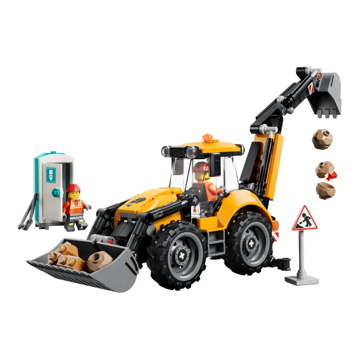 LEGO City La Rétrocaveuse Jaune - 60480
