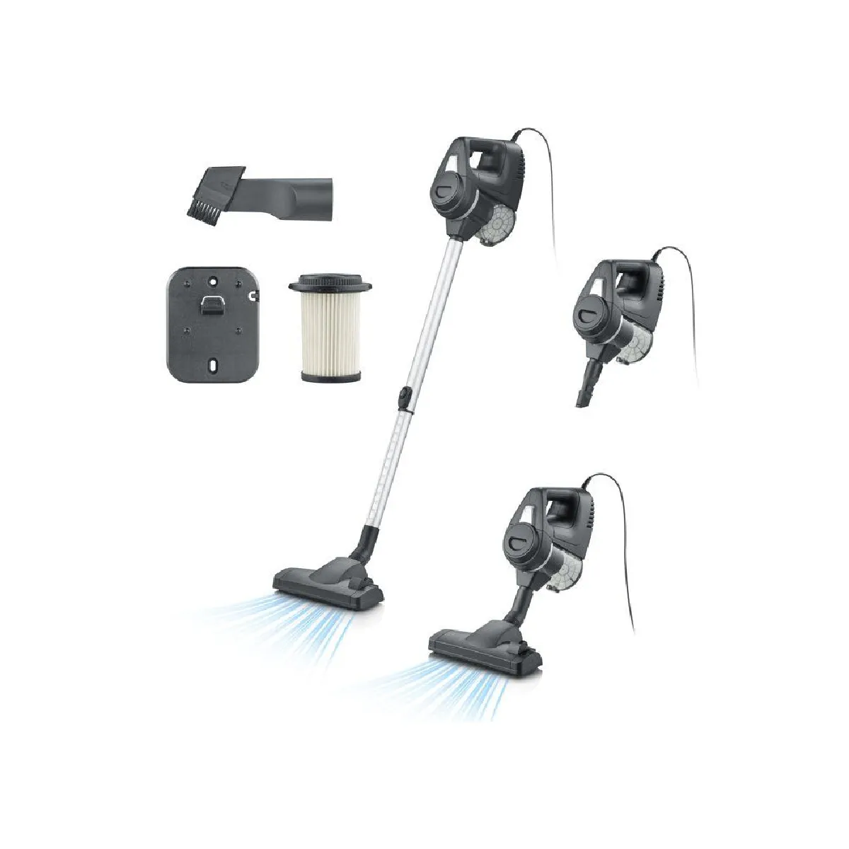 Severin CY 7080 aspirateur de table Noir Sans sac