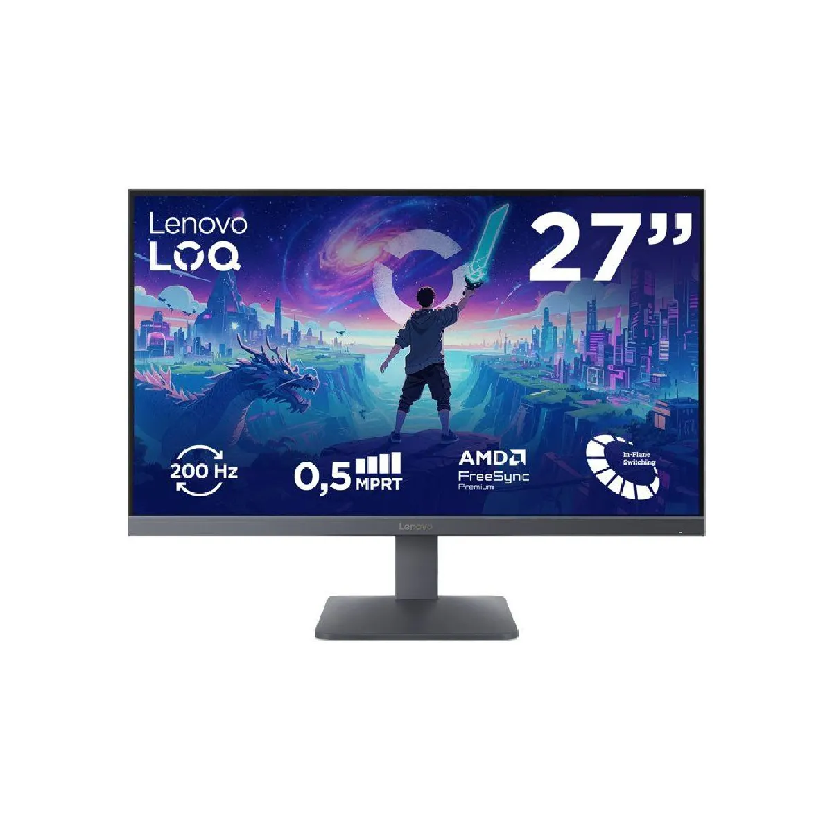 Lenovo LOQ 27-10 - Écran gaming 27 Full HD IPS - 200 Hz - HDR10 - FreeSync