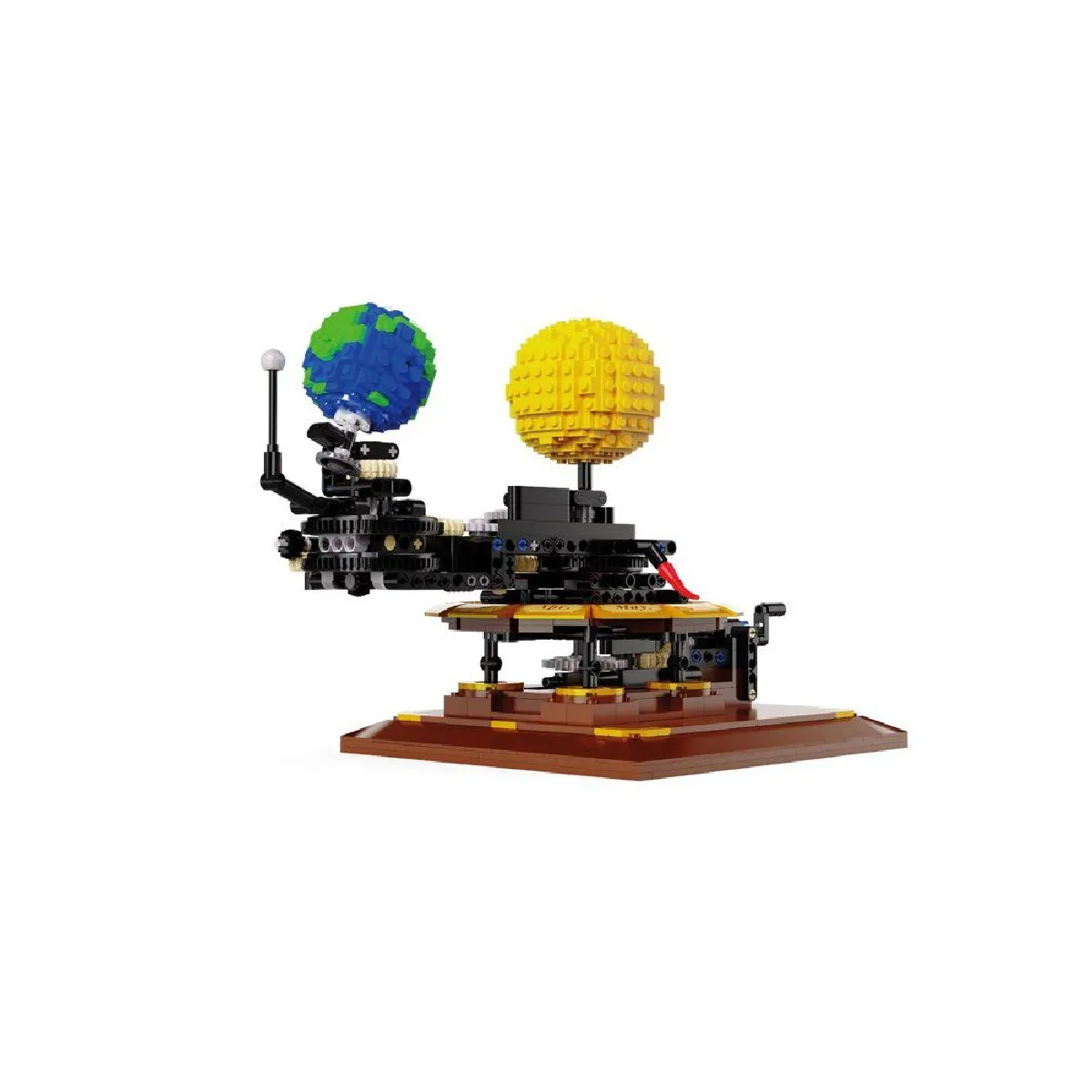 Cada Jaune Jeu De Construction Master Solar System 865 Pièces Abs Mécanisme Rotatif Soleil Terre Lune - Neuf - Image 4