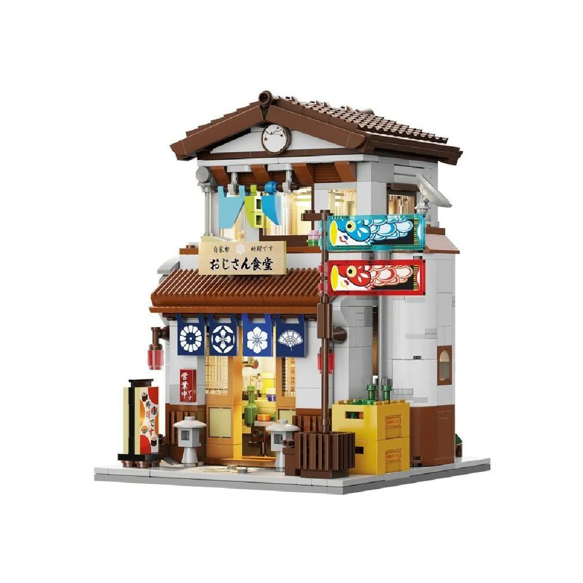 Sycomore Jeu De Brique Et Bloc Cada Bâtiments Cantine Japonaise - Image 3