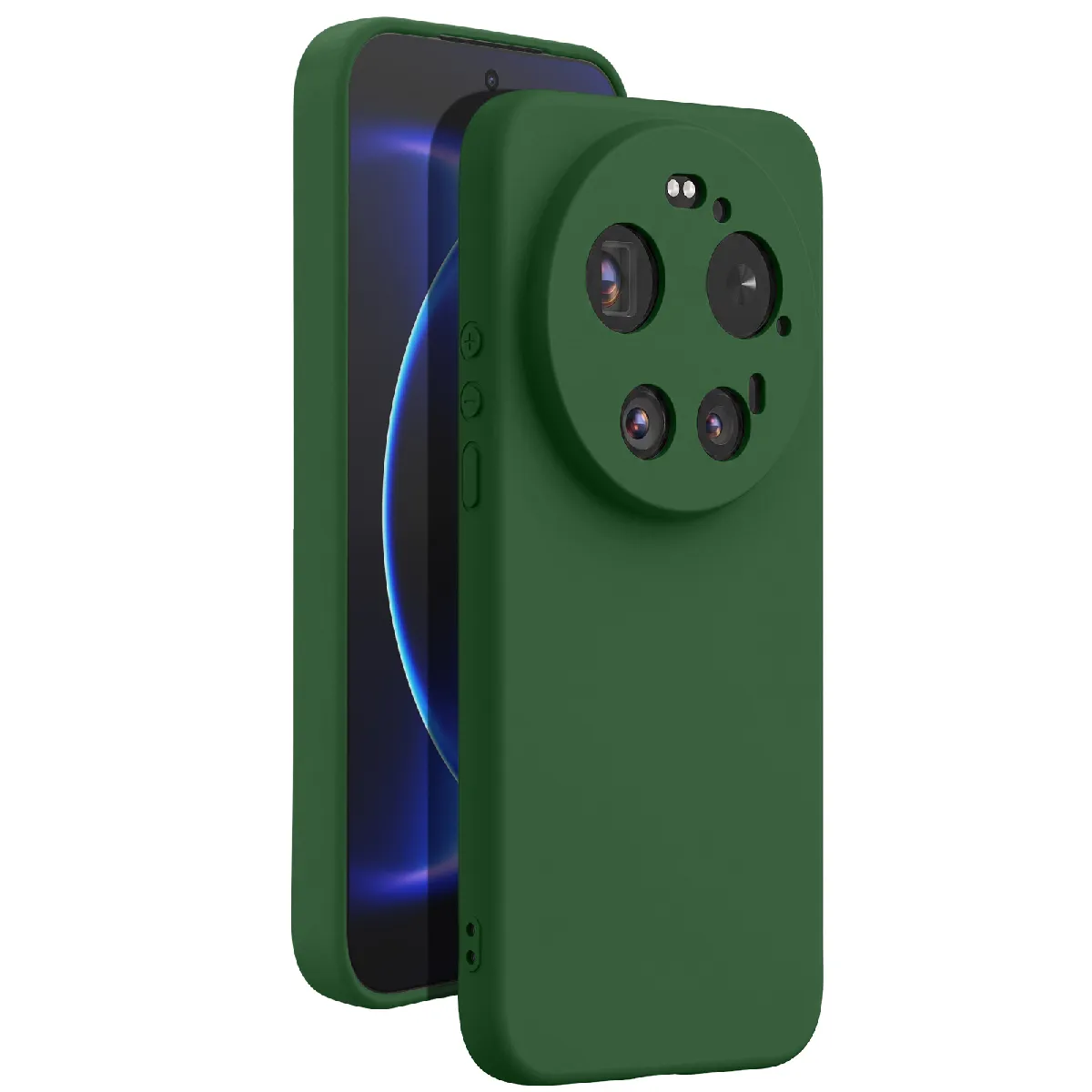 Avizar Vert Coque Pour Xiaomi 17 Ultra Soft-Touch En Silicone Série Fast Cover