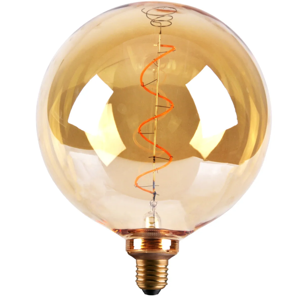 Polux Ampoule Led Filament G200 Ambrée E27 4W 1800K