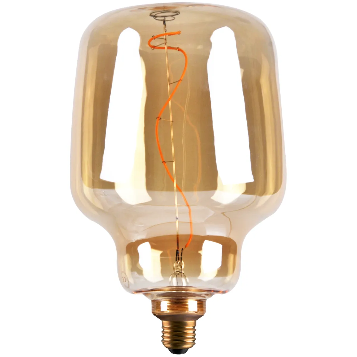Polux Ampoule Led Filament S180 Ambrée E27 4W 1800K