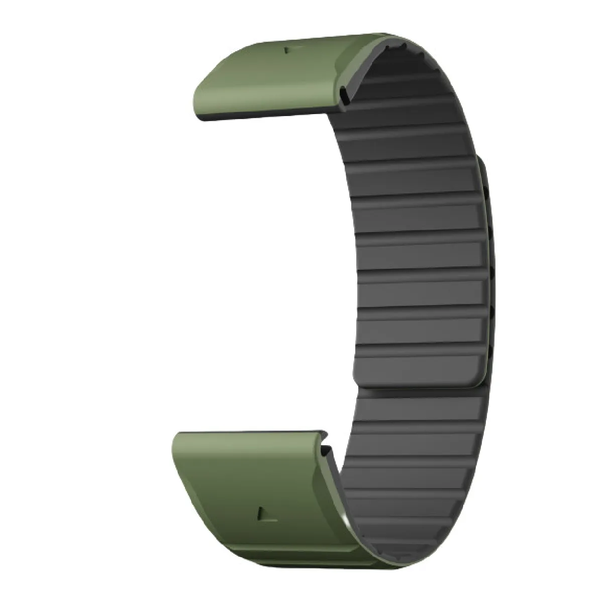 Inf Noir Bracelet De Montre Magnétique En Silicone Pour Garmin Fenix 8