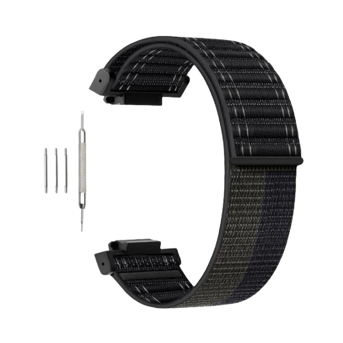 Inf Noir Bracelet En Nylon Pour Casio Ga110