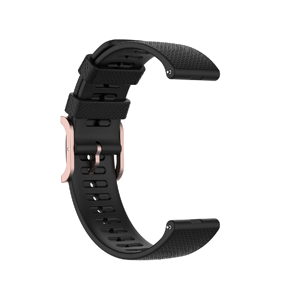 Inf Noir Bracelet De Montre En Silicone Pour Polar Pacer - 22 Mm
