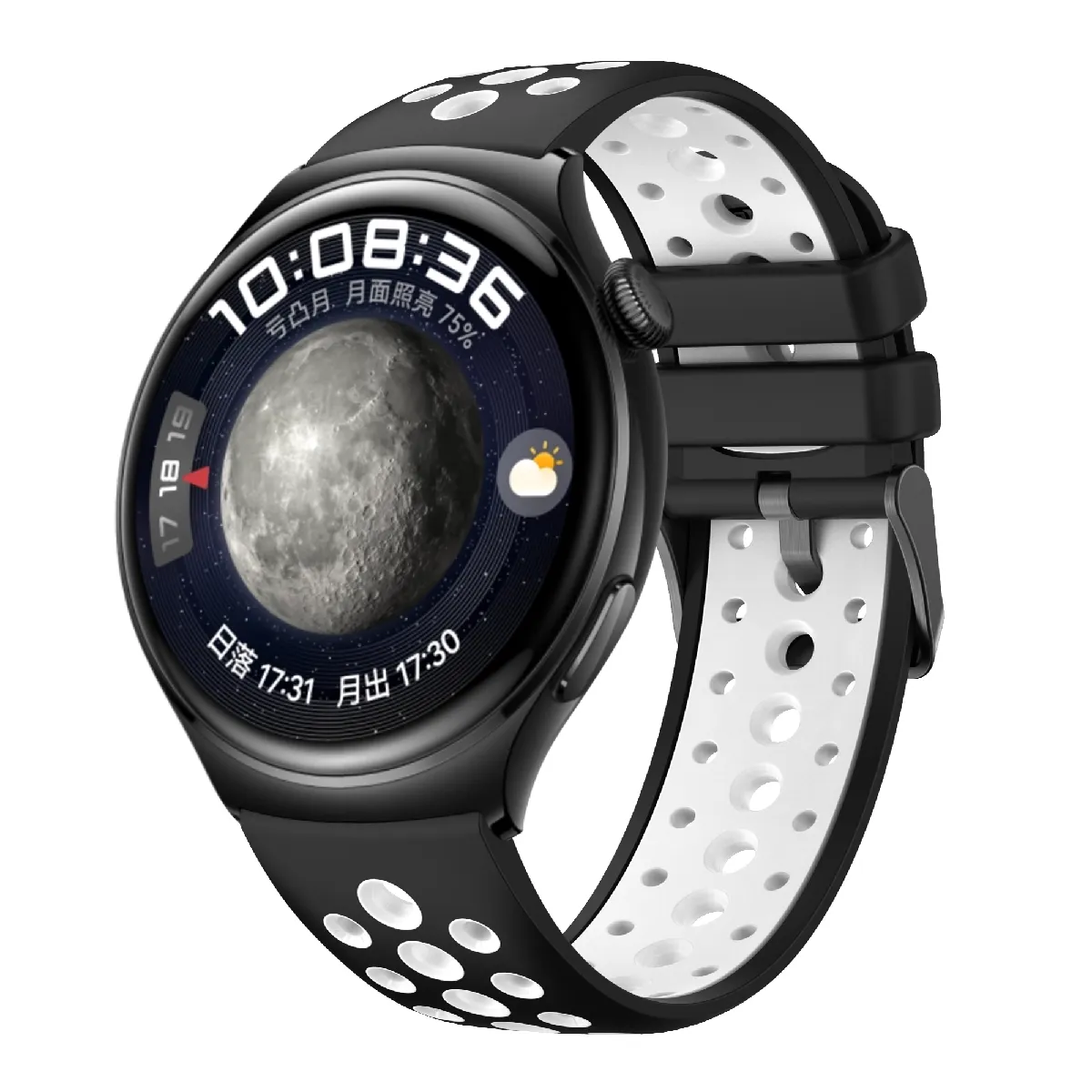 Inf Noir Bracelet De Montre En Silicone