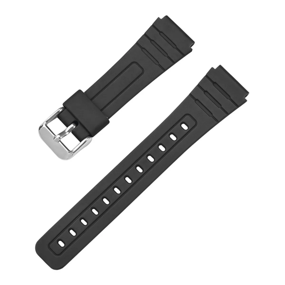 Inf Noir Bracelet De Montre Pour Casio A168 - 18 Mm
