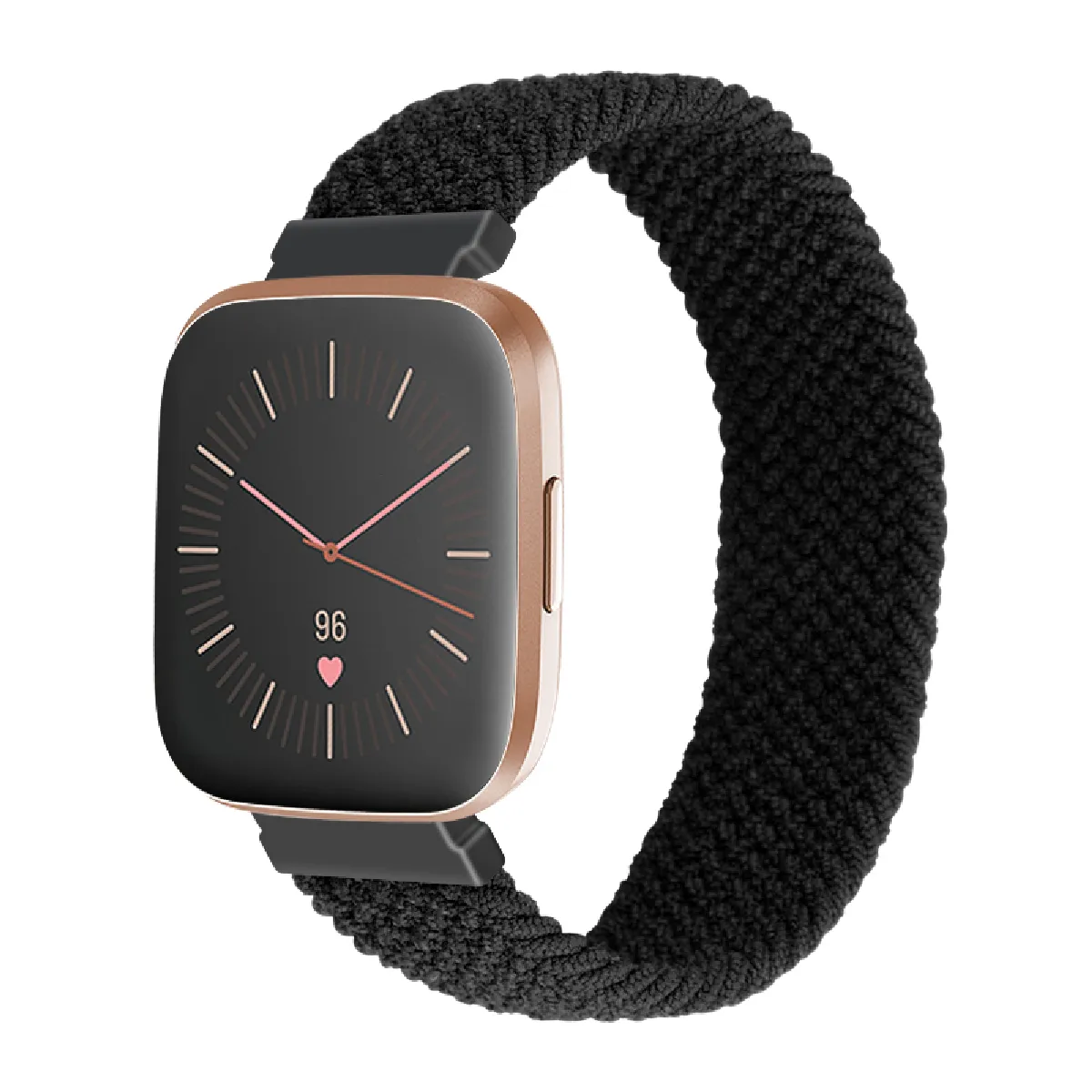 Inf Noir Bracelet De Montre Pour Fitbit Versa/Versa 2
