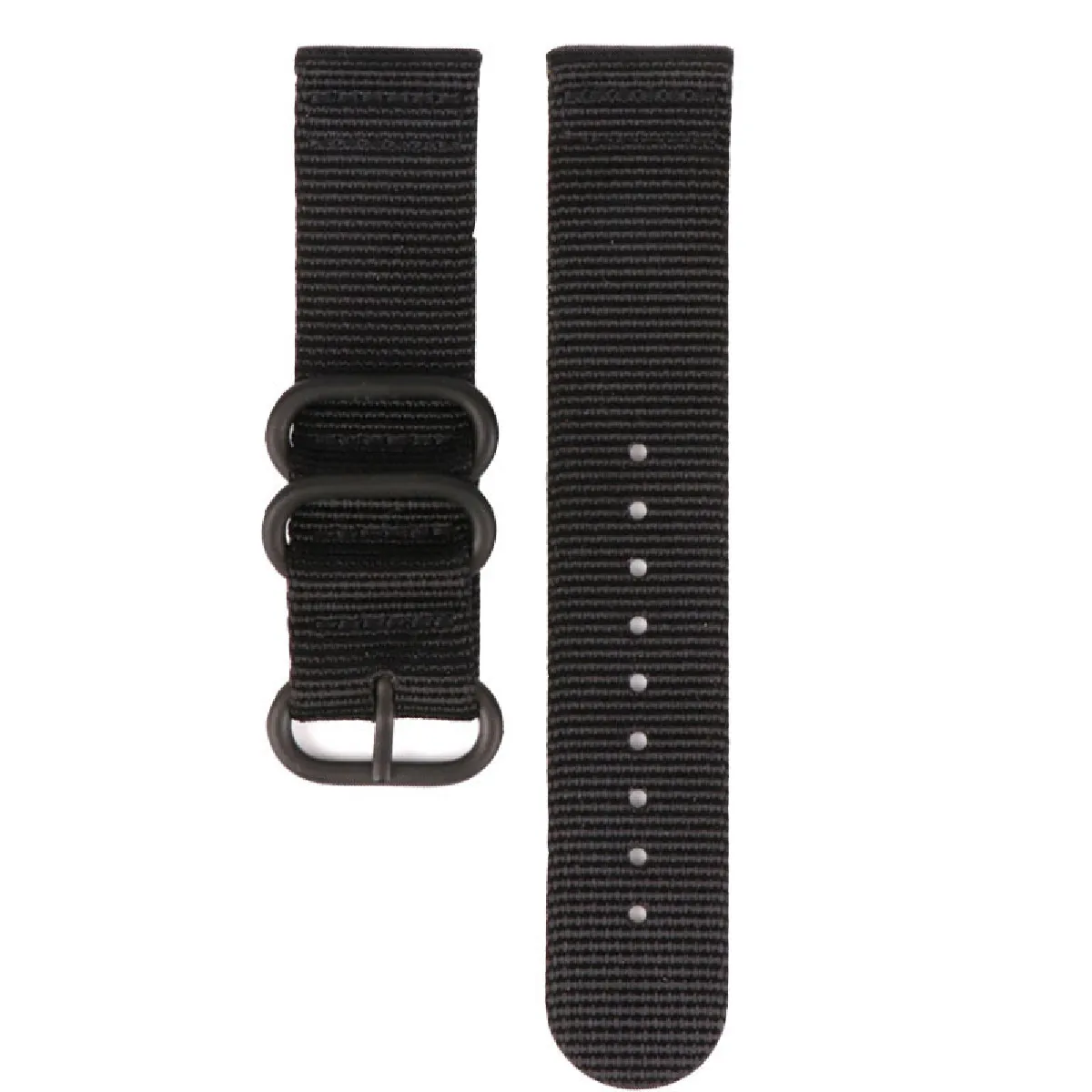 Inf Noir Bracelet De Montre En Nylon Pour Suunto 7