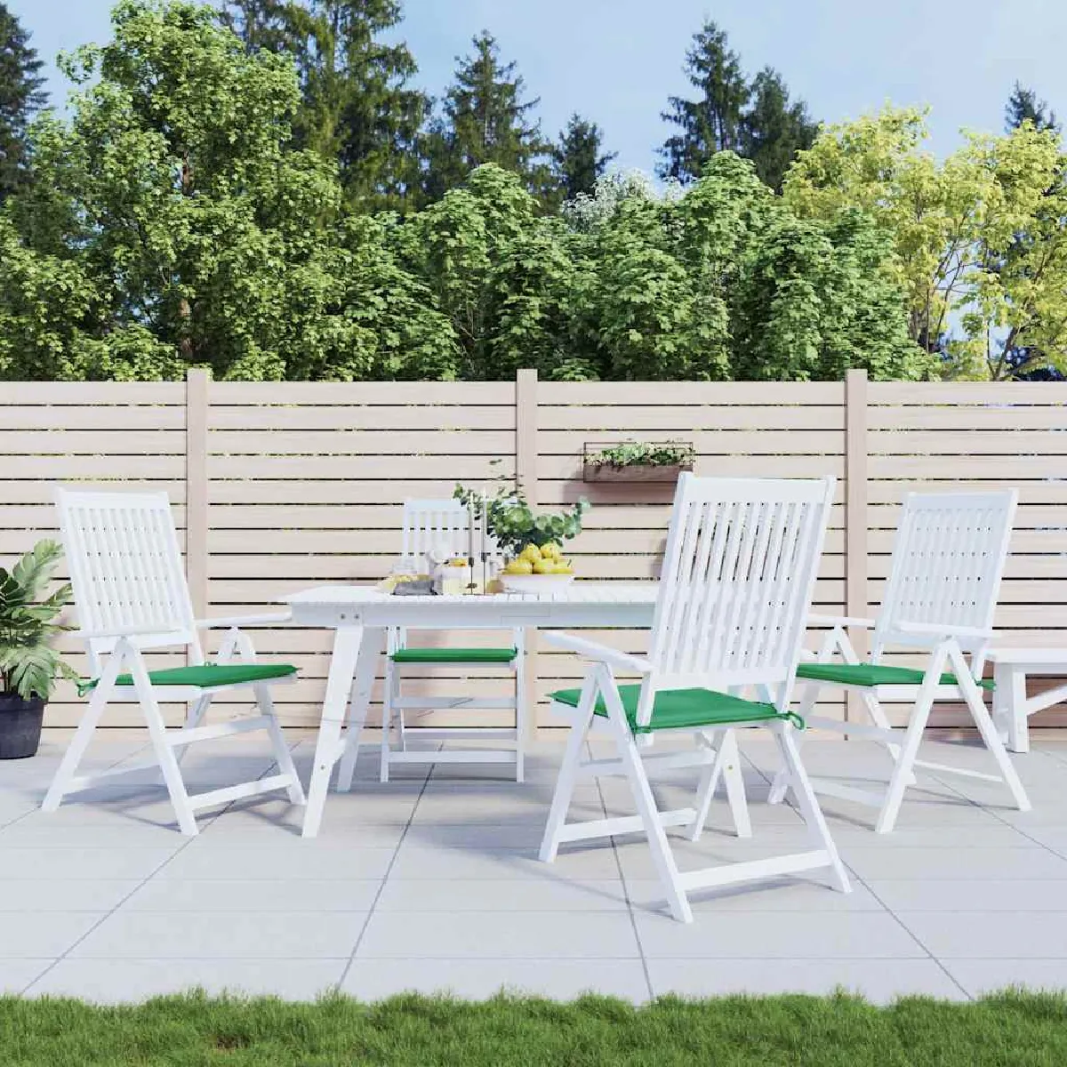 Vidaxl Vert Salon De Jardin 4 Personnes - Image 3