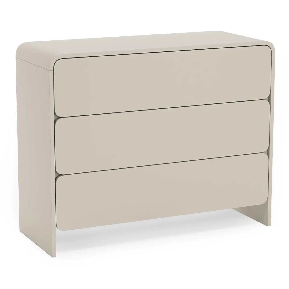 Commode avec 3 tiroirs - LUMMO - 100 cm - cachemire