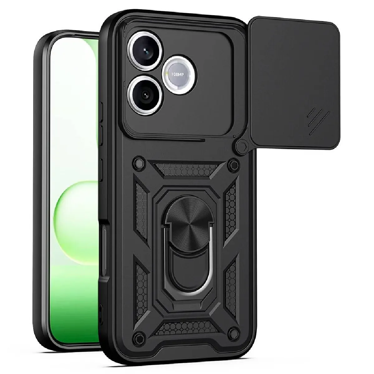 Htdmobiles Noir Coque Rigide Antichoc Honor 600 Lite 5G