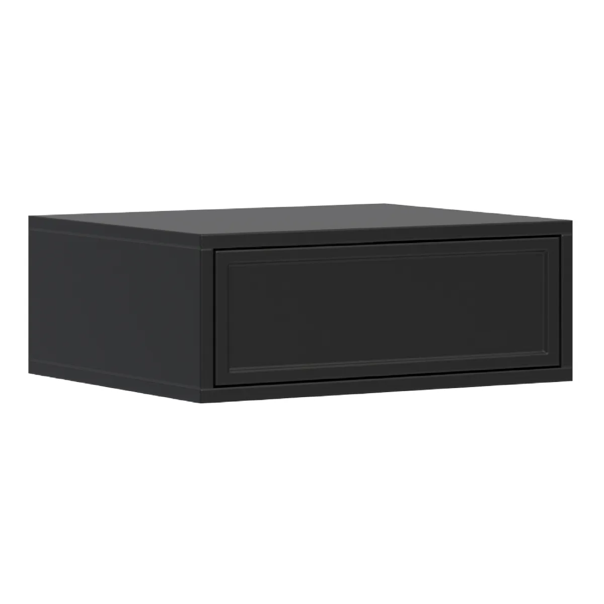 Selsey - Table de chevet suspendue avec tiroi VELVETO ? 50 cm ? noir
