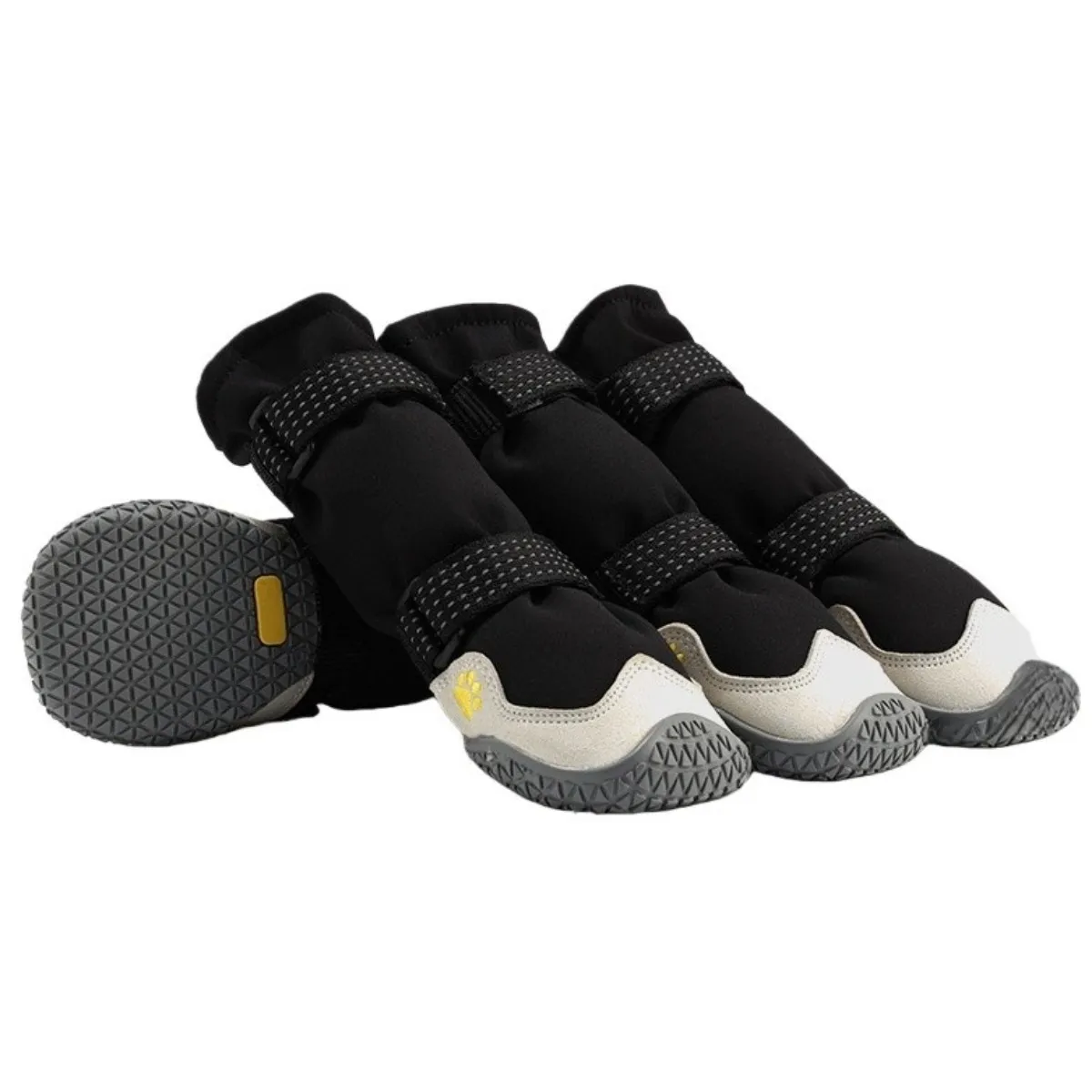 Ensemble de 4 Chaussures Réfléchissantes Imperméables pour Chien - Bottines de Protection