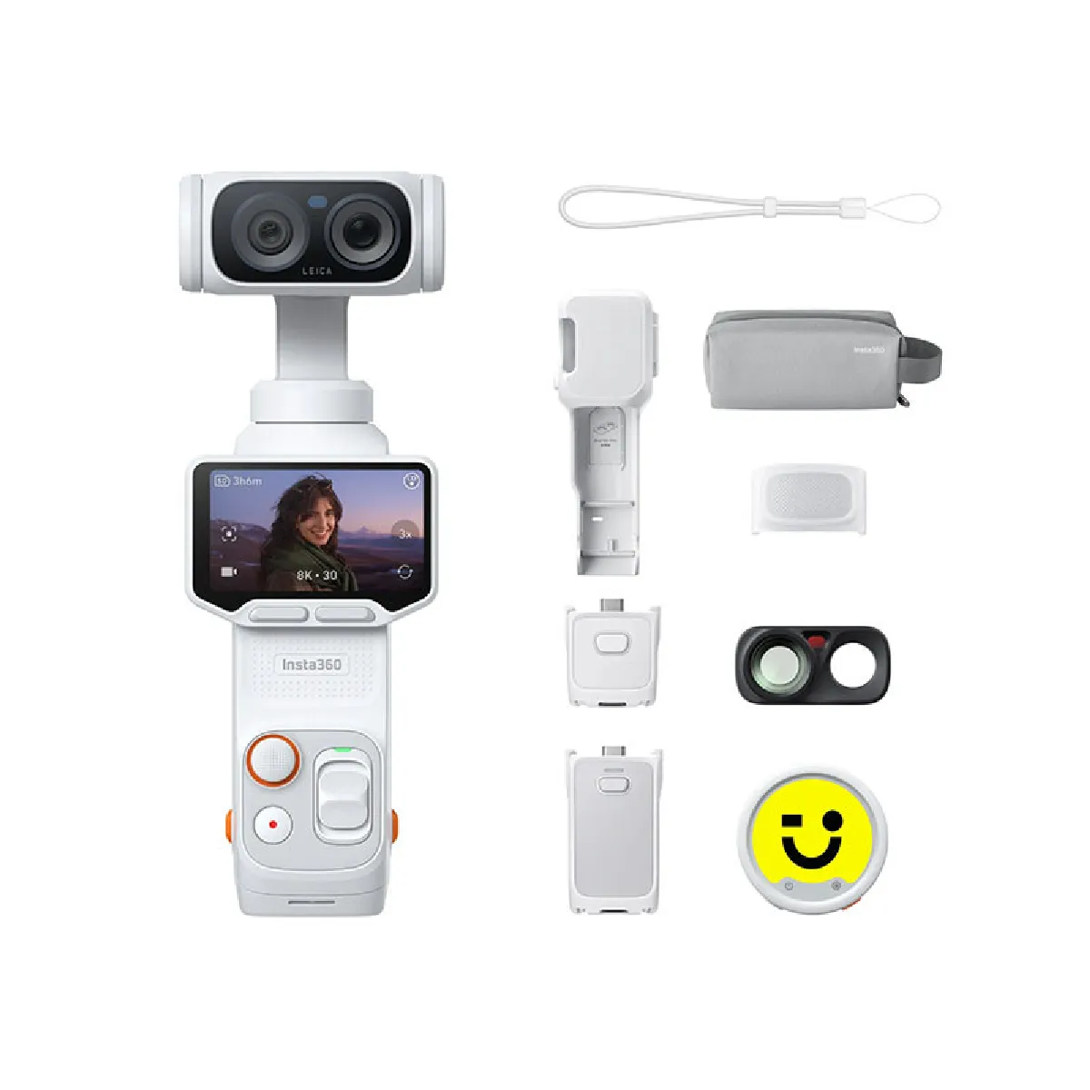 INSTA360  Cam&eacute;ra Luna Ultra Blanc - Pack Cr&eacute;ateur