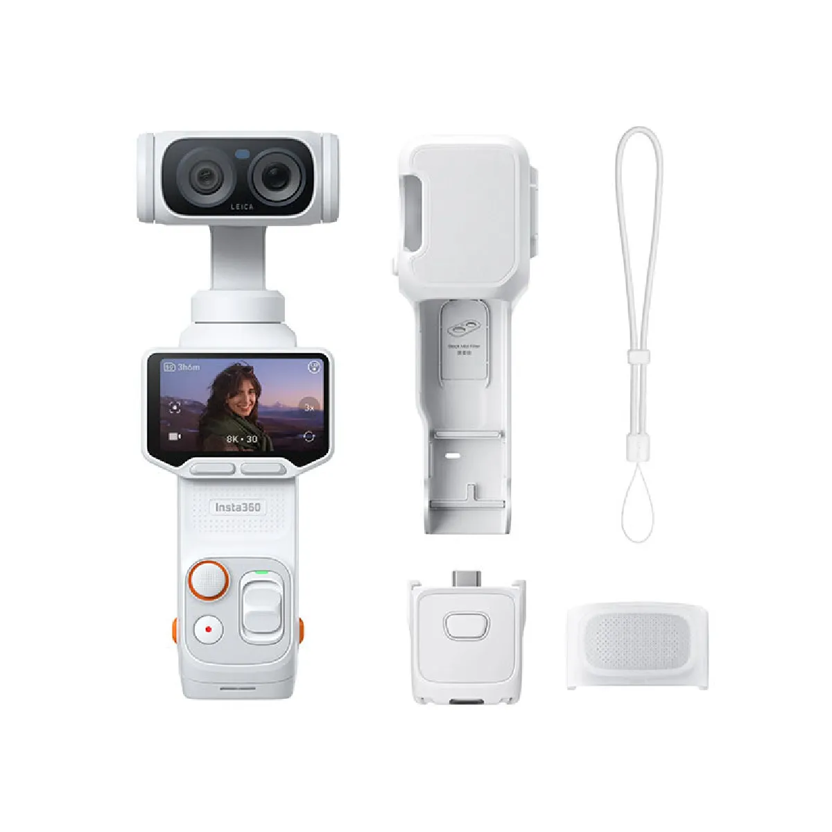 INSTA360  Cam&eacute;ra Luna Ultra Blanc - Pack standard