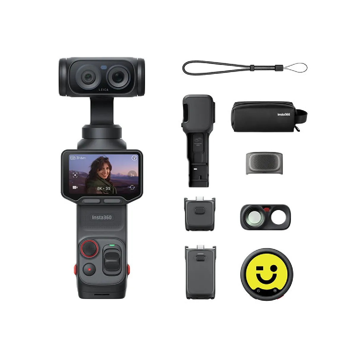 INSTA360  Cam&eacute;ra Luna Ultra Noir - Pack Cr&eacute;ateur
