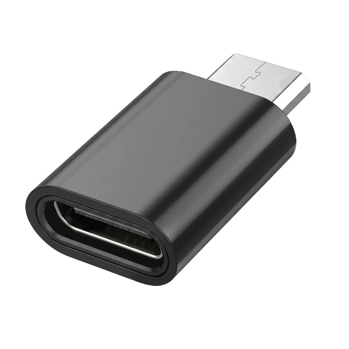 Bluestar Noir Blue Star Mini Adaptateur Usb-C Vers Micro-Usb Pour Charge Et Synchronisation