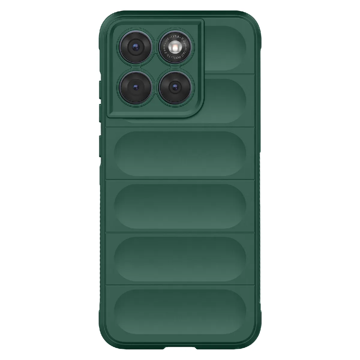 Avizar Vert Coque Pour Motorola Edge 70 Fusion Avec Texture Relief En Silicone Foncé