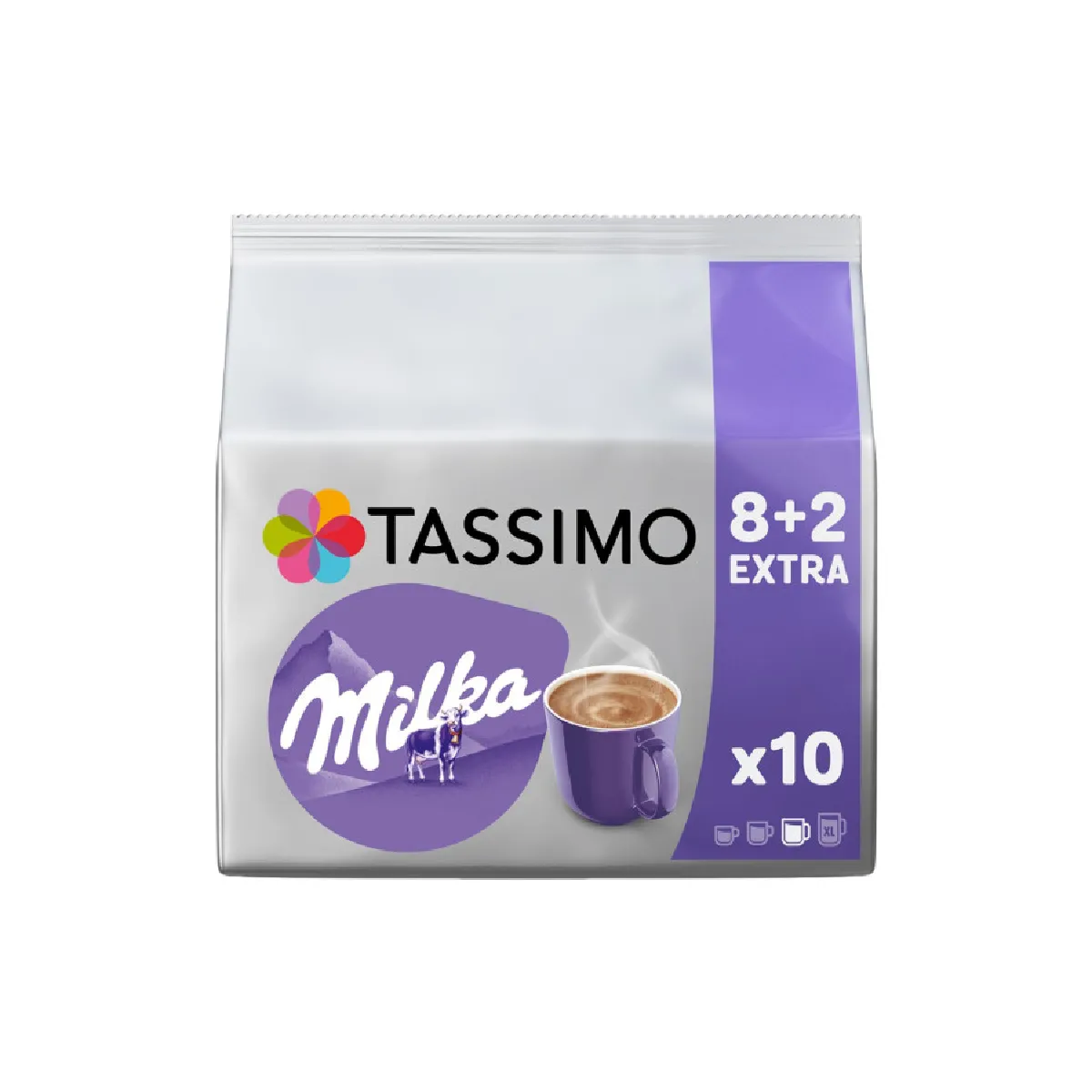 Café En Dosettes Tassimo Milka – Chocolat au Lait, 10 Dosettes - vue 3