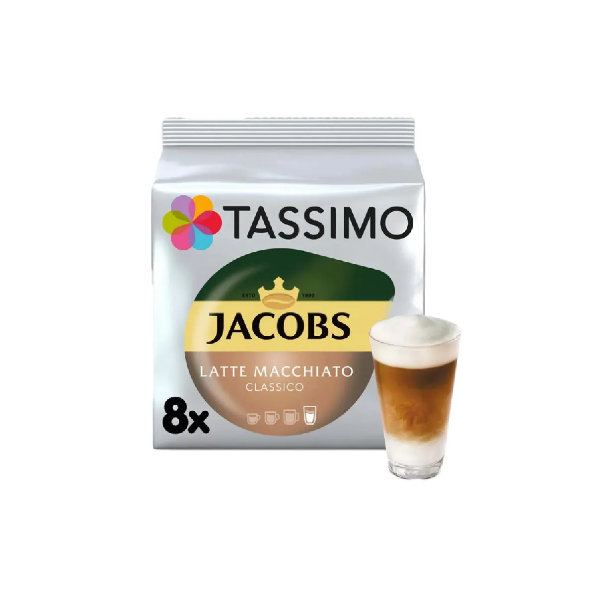 Jacobs Capsules café Tassimo Latte Macchiato Classico 16 capsules - vue 3