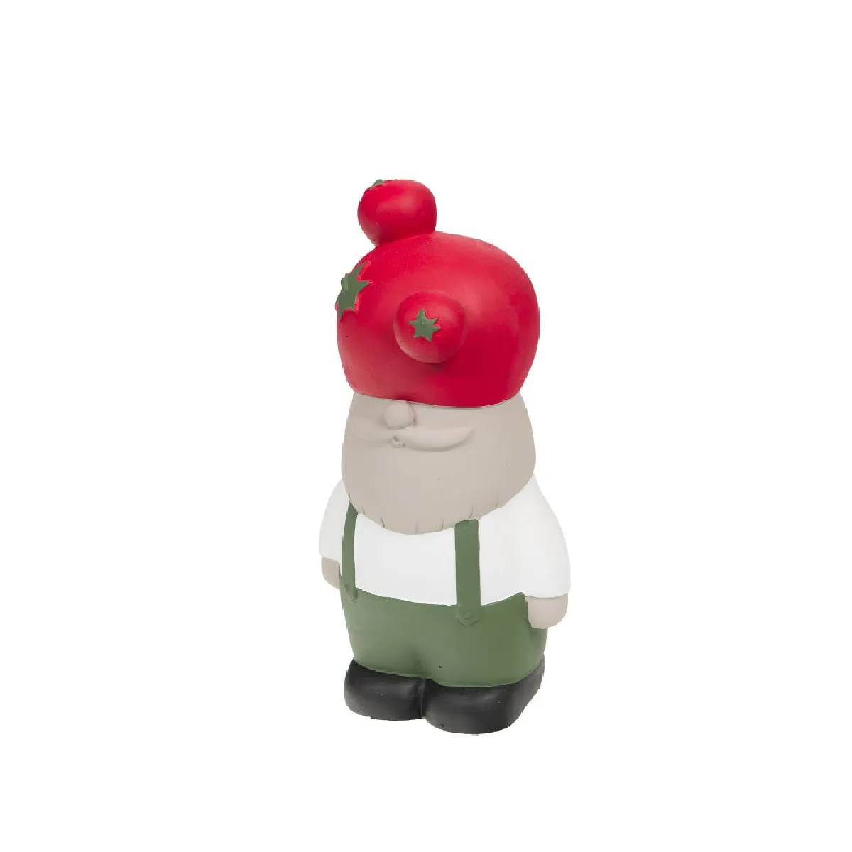 Amadeus - Statue Gnome chapeau tomate - Ciment - 28 cm - Rouge - Image 3