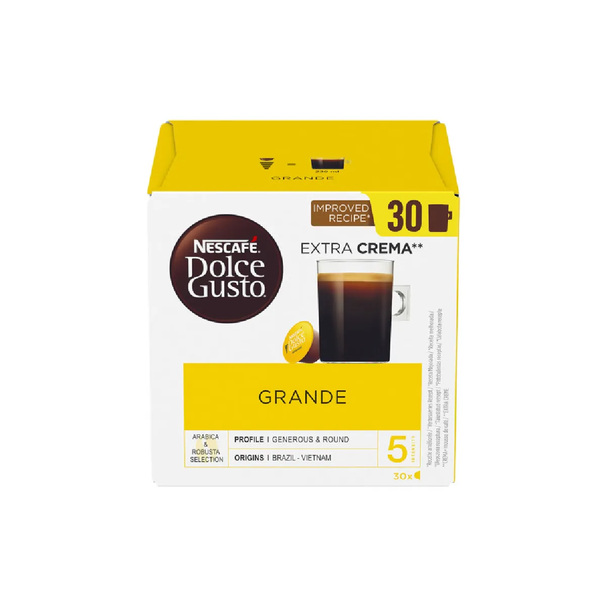 NESCAFE DOLCE GUSTO Nescaf&eacute; dolce gusto capsules caf&eacute; grande extra crema - Multicolore