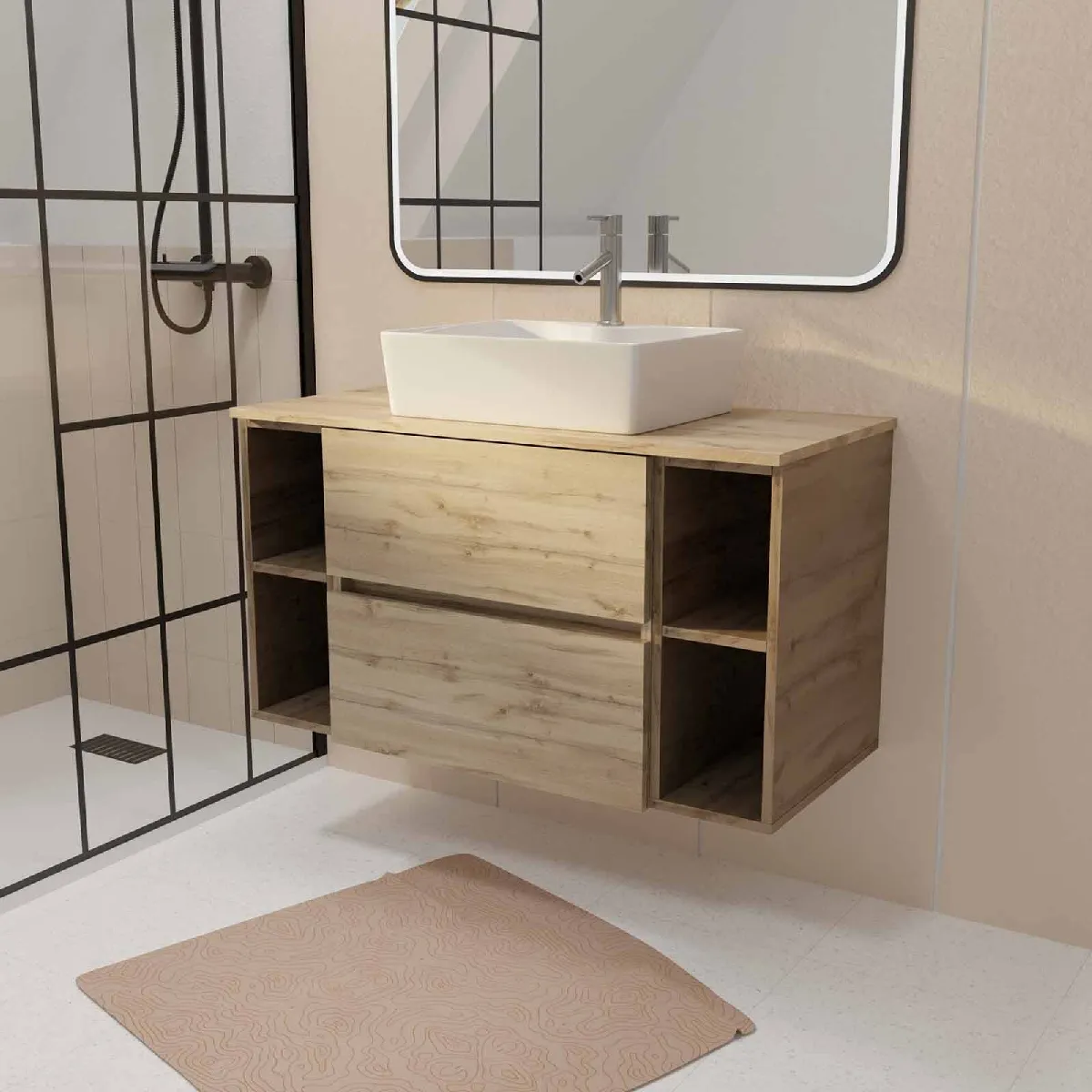Meuble salle de bain 100 cm