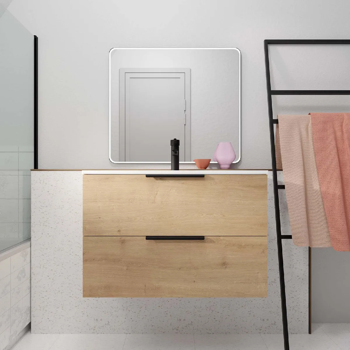 Meuble salle de bain 80 cm
