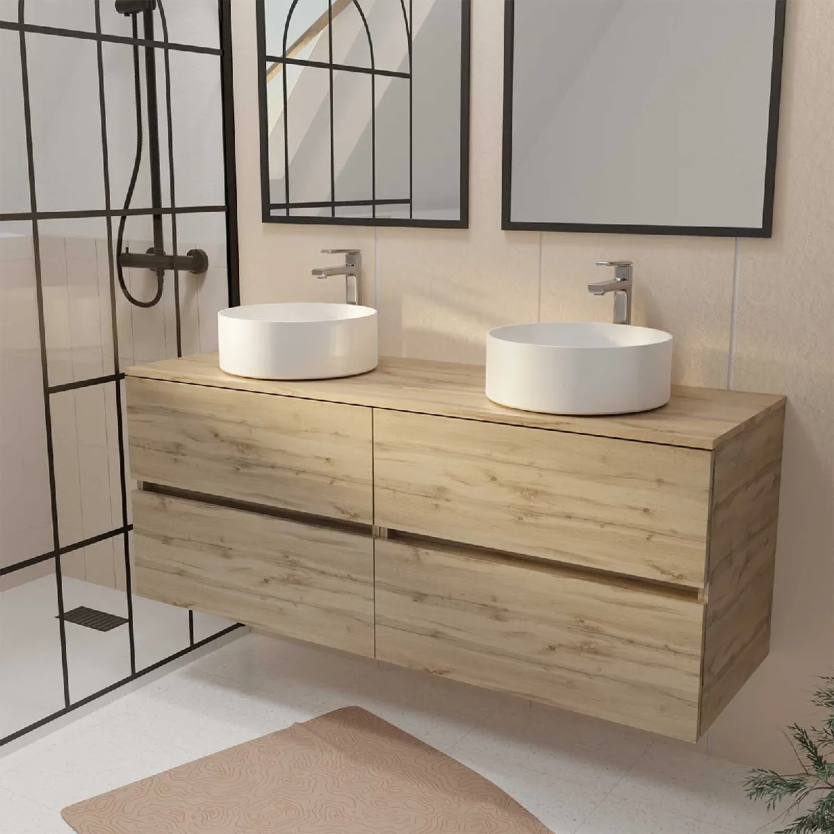 Meuble salle de bain 140 cm