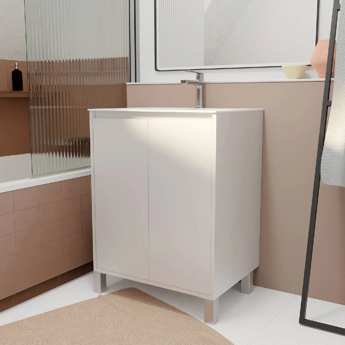 Meuble salle de bain 60 cm