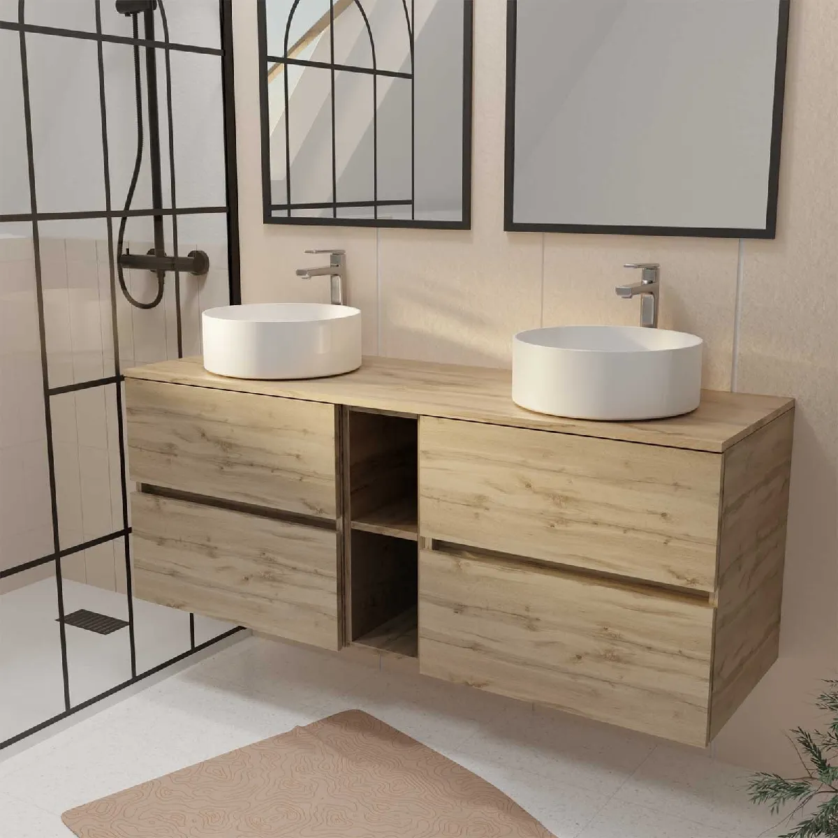 Meuble salle de bain 140 cm