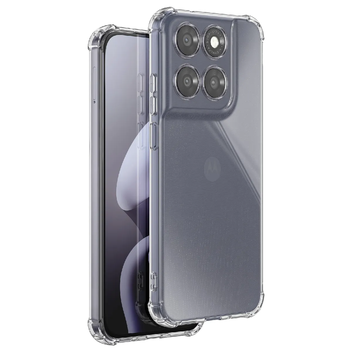 Avizar Coque Bumper Motorola Moto G87 Antichoc Transparent - Image 2
