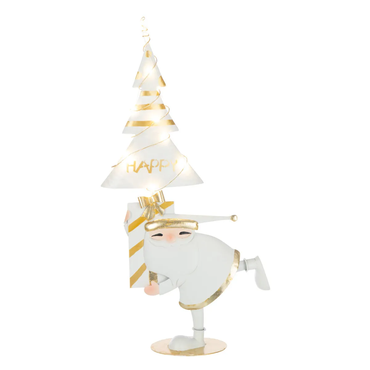 Generique Blanc Père-Noël À Led "Arbre" 66Cm & Or - Image 2
