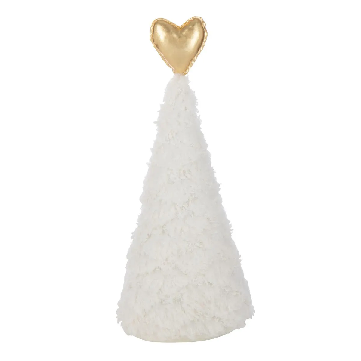 Sapin de No&euml;l en Tissu C&acute;ur 51cm Blanc