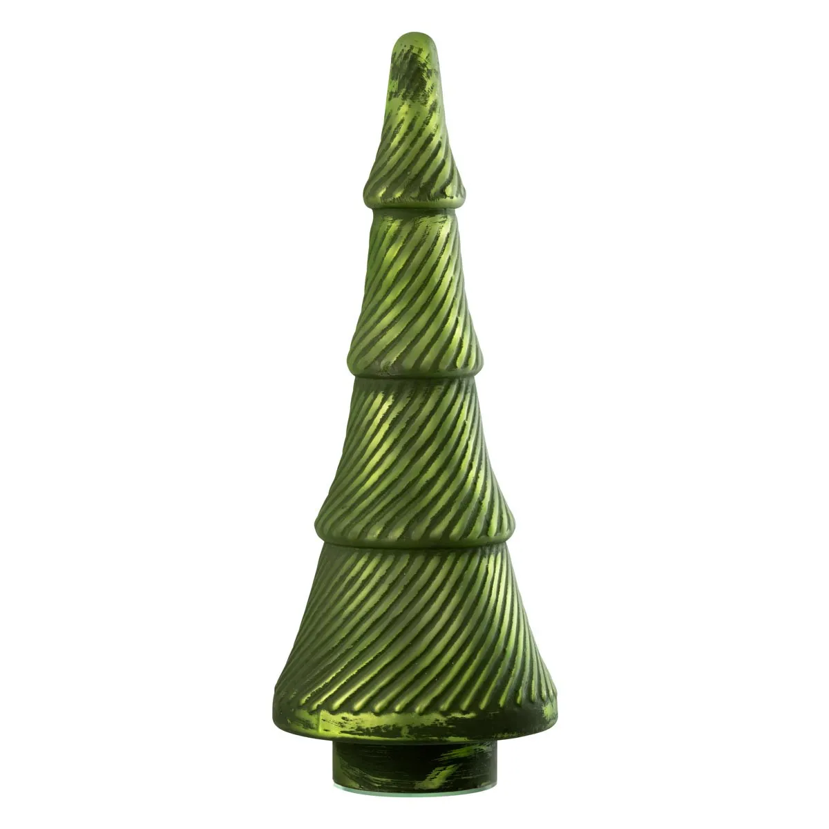 Sapin de No&euml;l en Verre C&ocirc;tel&eacute; 41cm Vert