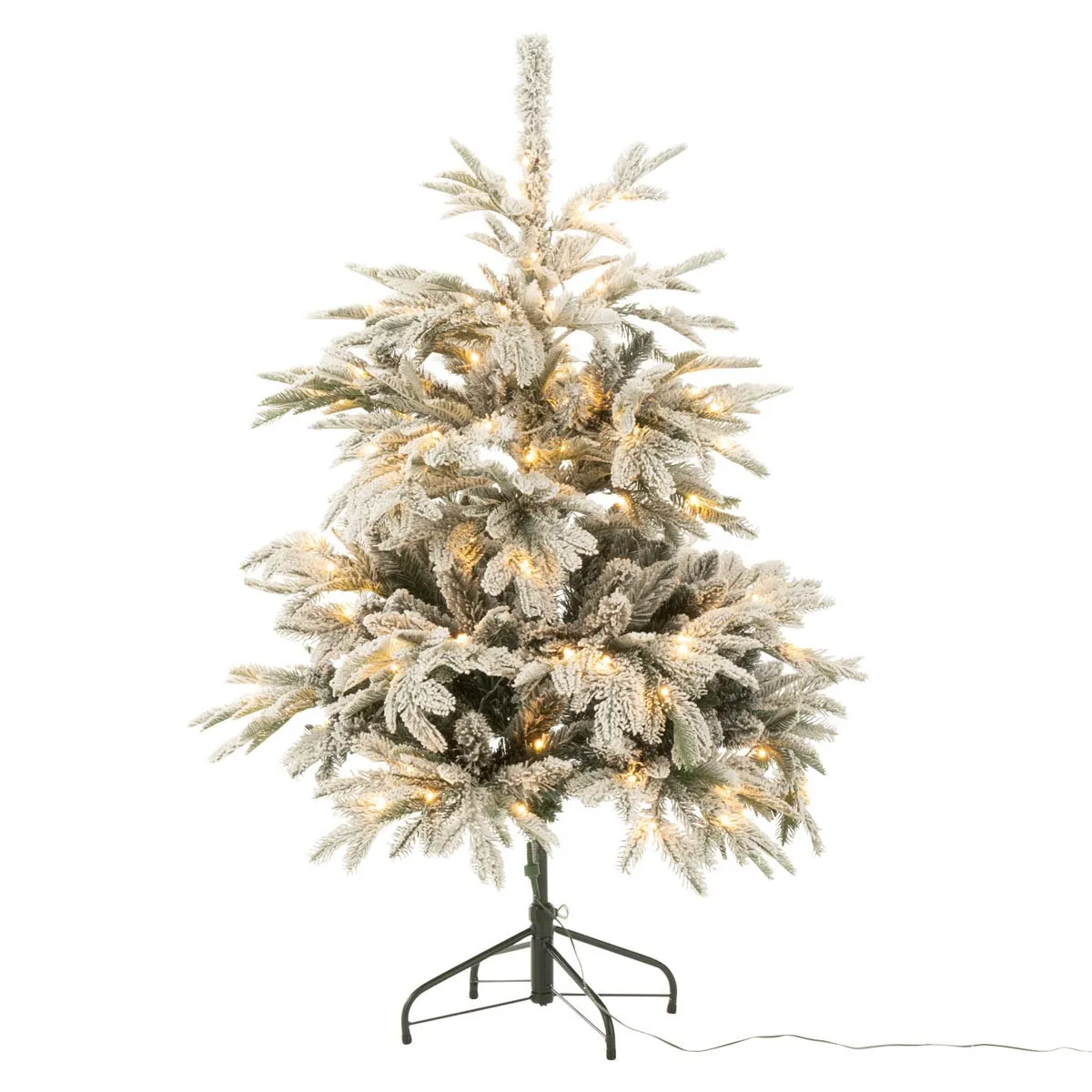 Sapin de No&euml;l Artificiel 120 LED Barton 120cm Vert
