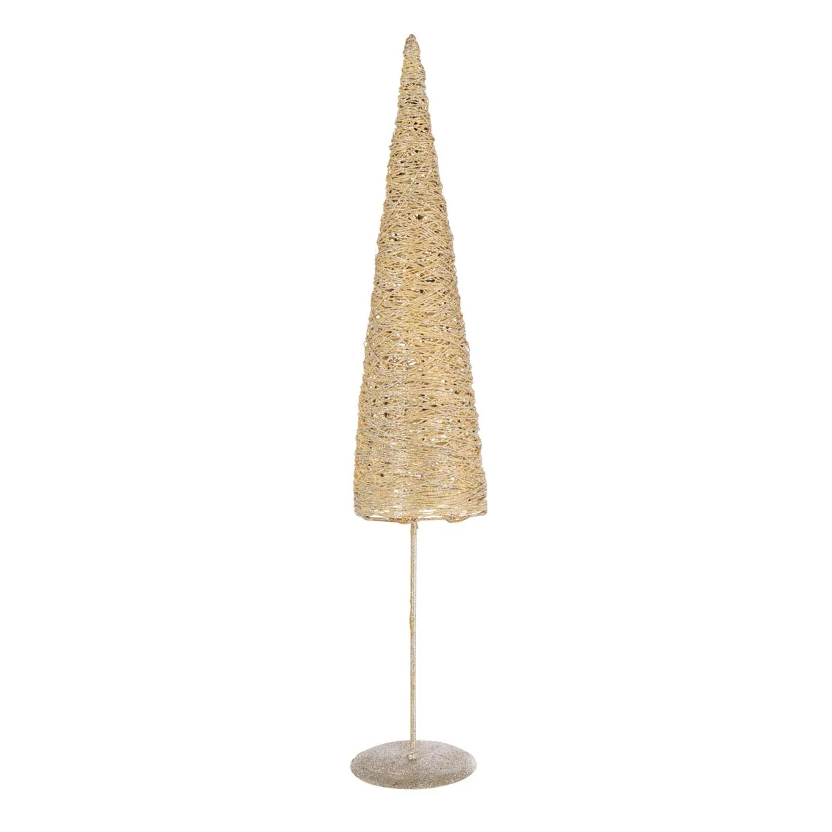Sapin de No&euml;l sur Socle Glitter 85cm Dor&eacute;