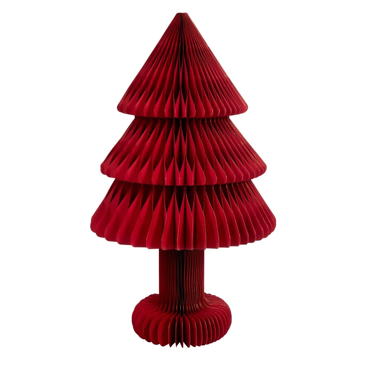 Sapin de No&euml;l en Papier Pliable 100cm Rouge